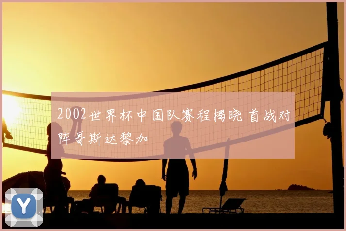 2002世界杯中国队赛程揭晓 首战对阵哥斯达黎加